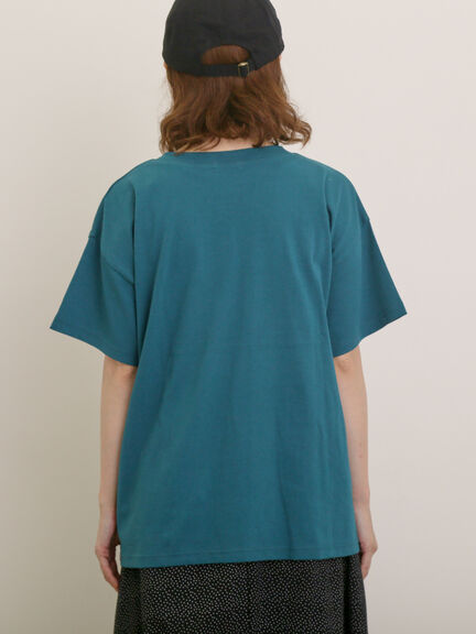 【USAコットン】Tシャツ（オフホワイト/チャコールグレー/レッド/ベージュ/グリーン/パープル）｜Samansa Mos2（サマンサ モスモス）通販