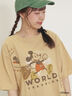 【Disney】ミッキー&フレンズ/パッチワークTシャツ（ベージュ）｜Samansa Mos2（サマンサ モスモス）通販