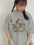 【Disney】ミッキー&フレンズ/パッチワークTシャツ（ミント）｜Samansa Mos2（サマンサ モスモス）通販