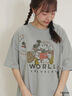 【Disney】ミッキー&フレンズ/パッチワークTシャツ（ミント）｜Samansa Mos2（サマンサ モスモス）通販