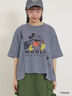 【Disney】ミッキー&フレンズ/パッチワークTシャツ（ベージュ/ミント/ブルー）｜Samansa Mos2（サマンサ モスモス）通販