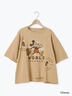 【Disney】ミッキー&フレンズ/パッチワークTシャツ（ベージュ/ミント/ブルー）｜Samansa Mos2（サマンサ モスモス）通販