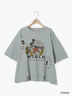 【Disney】ミッキー&フレンズ/パッチワークTシャツ（ベージュ/ミント/ブルー）｜Samansa Mos2（サマンサ モスモス）通販