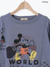 【Disney】ミッキー&フレンズ/パッチワークTシャツ（ベージュ/ミント/ブルー）｜Samansa Mos2（サマンサ モスモス）通販