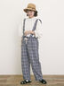 【Cross×Linen】サス付パンツ（ブラック/ベージュ/グリーン/ネイビー）｜Samansa Mos2（サマンサ モスモス）通販