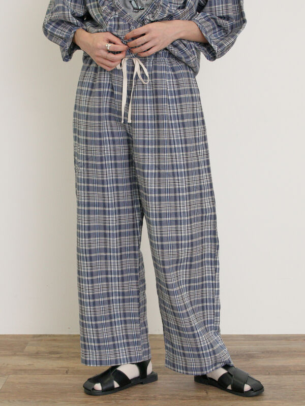 セール】 【Cross×Linen】サス付パンツ（ブラック/ベージュ/グリーン