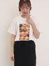 [リサイクルコットン]柄アソートTシャツ（オフホワイト/チャコールグレー/ミント/キナリ）｜Samansa Mos2（サマンサ モスモス）通販