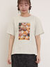 [リサイクルコットン]柄アソートTシャツ（オフホワイト/チャコールグレー/ミント/キナリ）｜Samansa Mos2（サマンサ モスモス）通販