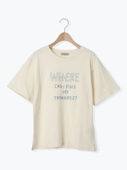 [リサイクルコットン]柄アソートTシャツ（オフホワイト/チャコールグレー/ミント/キナリ）｜Samansa Mos2（サマンサ モスモス）通販