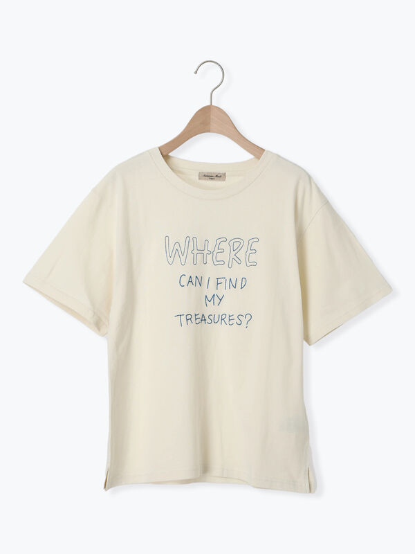 セール】 [リサイクルコットン]柄アソートTシャツ（オフホワイト