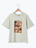 [リサイクルコットン]柄アソートTシャツ（オフホワイト/チャコールグレー/ミント/キナリ）｜Samansa Mos2（サマンサ モスモス）通販