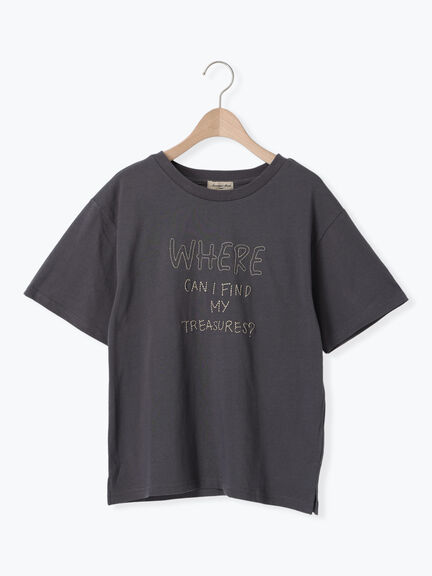 [リサイクルコットン]柄アソートTシャツ（オフホワイト/チャコールグレー/ミント/キナリ）｜Samansa Mos2（サマンサ モスモス）通販