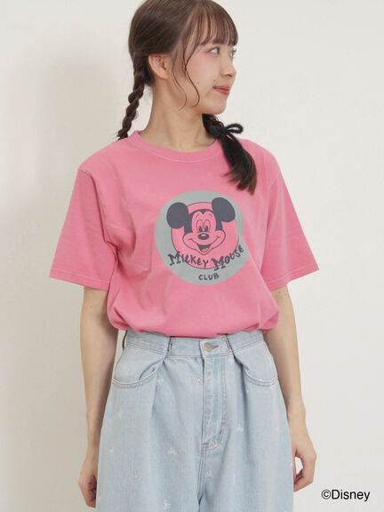 【Disney】ミッキー&フレンズ/ヴィンテージライクTシャツ（グレー/レッド/キナリ）｜Samansa Mos2（サマンサ モスモス）通販