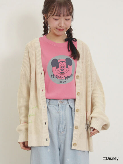 【Disney】ミッキー&フレンズ/ヴィンテージライクTシャツ（グレー/レッド/キナリ）｜Samansa Mos2（サマンサ モスモス）通販