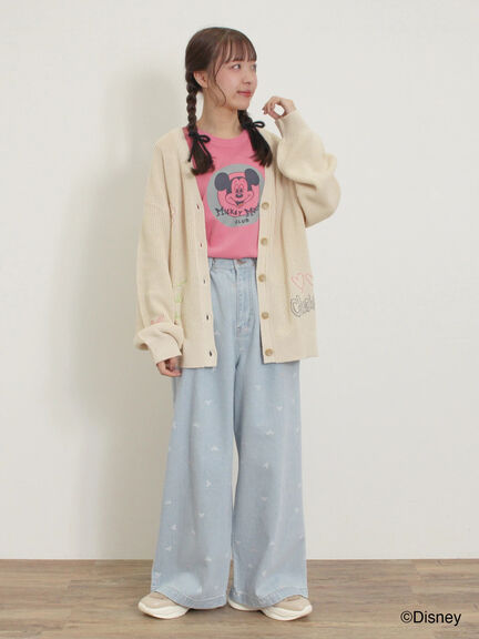 【Disney】ミッキー&フレンズ/ヴィンテージライクTシャツ（グレー/レッド/キナリ）｜Samansa Mos2（サマンサ モスモス）通販