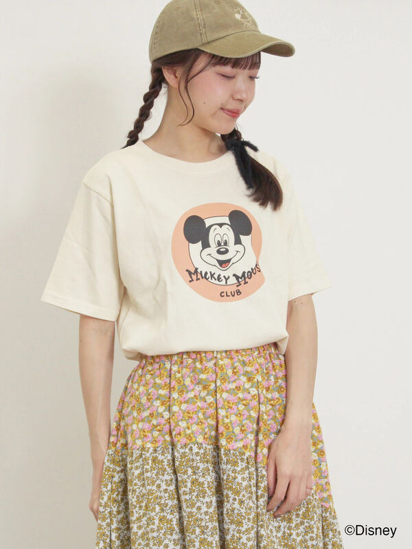 セール】 【Disney】ミッキー&フレンズ/ヴィンテージライクT