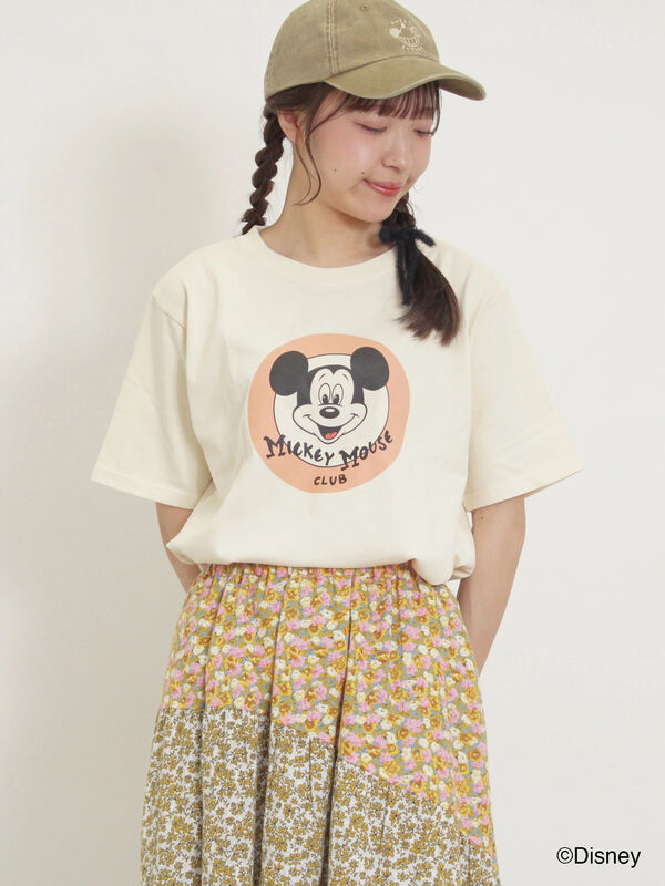 セール】 【Disney】ミッキー&フレンズ/ヴィンテージライクTシャツ