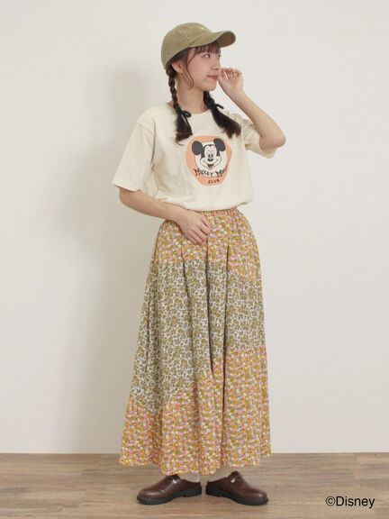 【Disney】ミッキー&フレンズ/ヴィンテージライクTシャツ（グレー/レッド/キナリ）｜Samansa Mos2（サマンサ モスモス）通販
