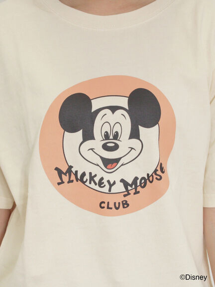 【Disney】ミッキー&フレンズ/ヴィンテージライクTシャツ（グレー/レッド/キナリ）｜Samansa Mos2（サマンサ モスモス）通販