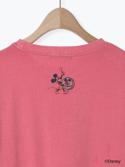 【Disney】ミッキー&フレンズ/ヴィンテージライクTシャツ（グレー/レッド/キナリ）｜Samansa Mos2（サマンサ モスモス）通販