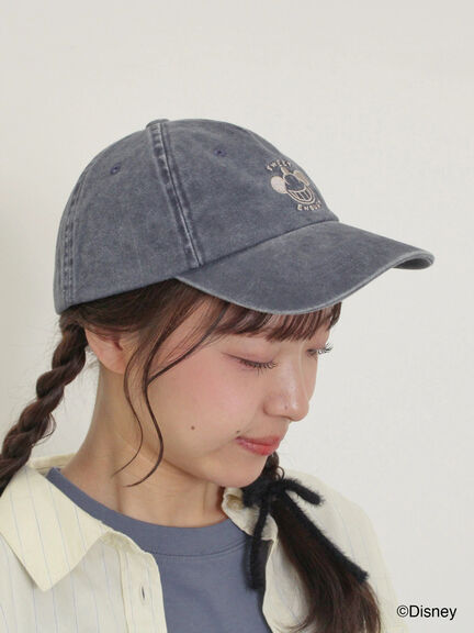 【Disney】ミッキー&フレンズ/ピグメント刺繍キャップ（ベージュ/グリーン/ネイビー）｜Samansa Mos2（サマンサ モスモス）通販