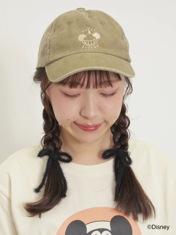 セール】 【Disney】ミッキー&フレンズ/ピグメント刺繍キャップ