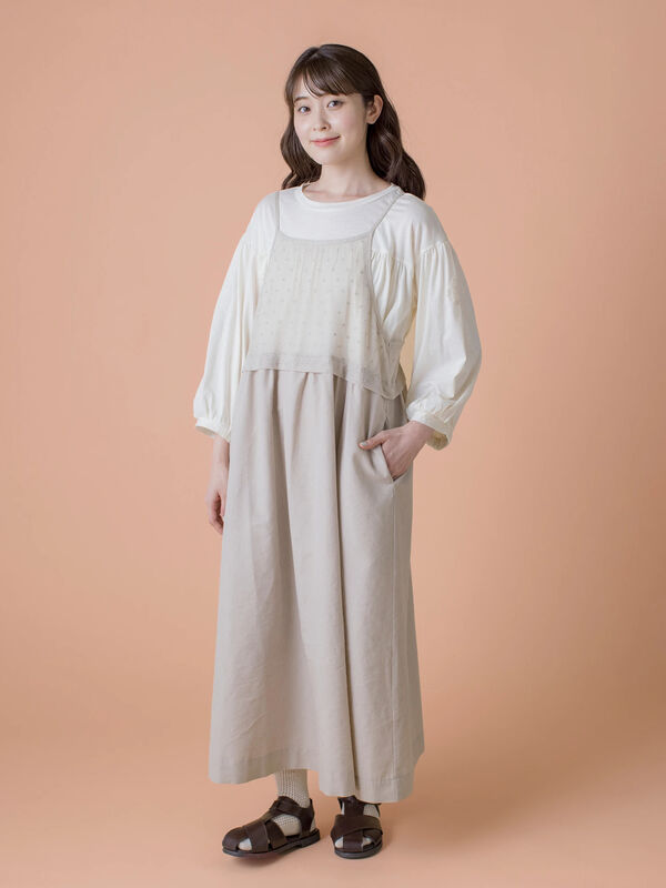 低価格 セール】 【ゆべし×Samansa Mos2】インナー付キャミワンピース ワンピース