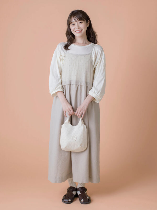 セール】 【ゆべし×Samansa Mos2】インナー付キャミワンピース