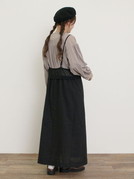 【ゆべし×Samansa Mos2】インナー付キャミワンピース（ブラック/ベージュ/キナリ）｜Samansa Mos2（サマンサ モスモス）通販