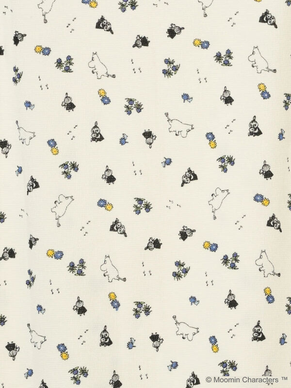 セール】 【MOOMIN×Samansa Mos2】ワッフル総柄ノースリーブ（ピンク