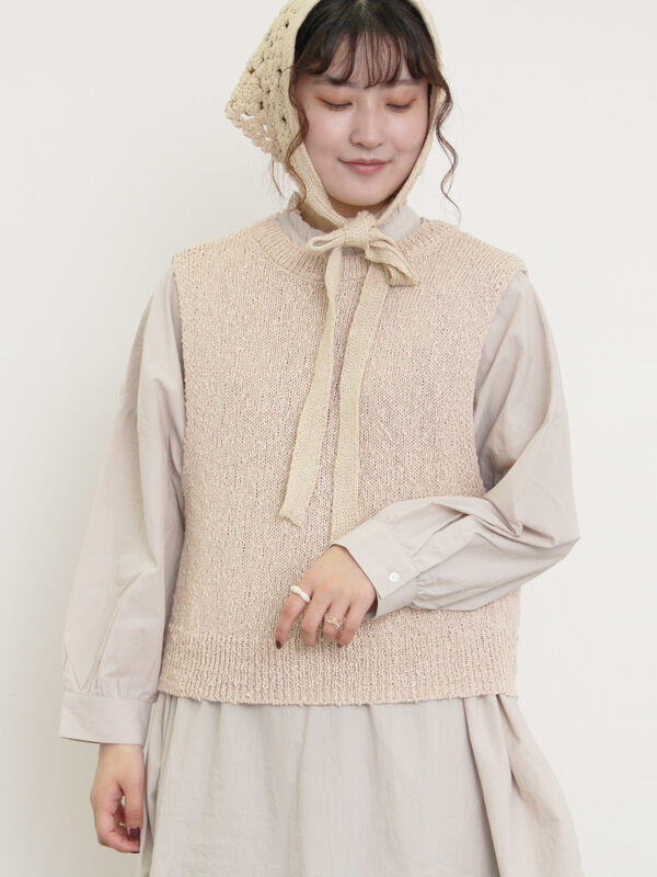 セール】 スラブ前後2WAYベスト（チャコールグレー/ベージュ/グリーン