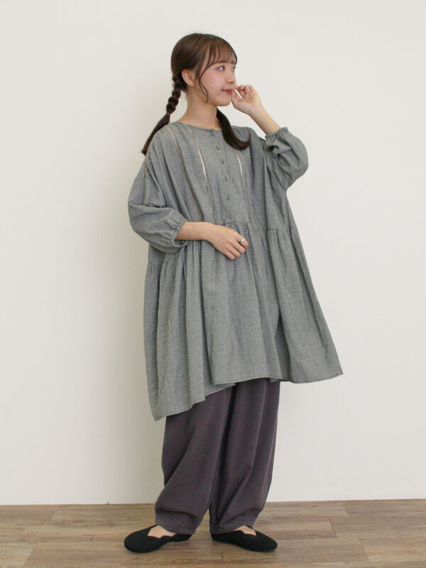 セール】 ニットスカラップバレエシューズ（ブラック/モカ/グリーン