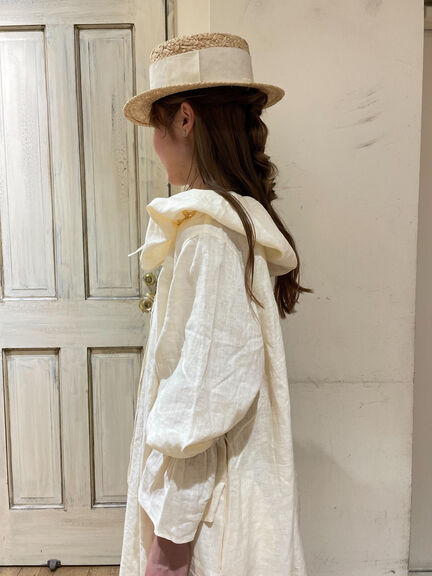 【立川限定】リネンビッグカラーワンピース（ブラック/ピンク/イエロー/キナリ）｜Samansa Mos2（サマンサ モスモス）通販