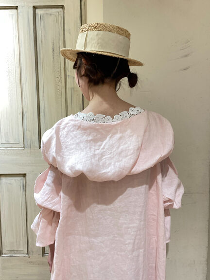 【立川限定】リネンビッグカラーワンピース（ブラック/ピンク/イエロー/キナリ）｜Samansa Mos2（サマンサ モスモス）通販