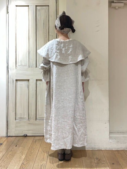 【立川限定】リネンビッグカラーワンピース（ブラック/ピンク/イエロー/キナリ）｜Samansa Mos2（サマンサ モスモス）通販