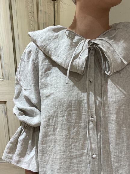 【立川限定】リネンビッグカラーワンピース（ブラック/ピンク/イエロー/キナリ）｜Samansa Mos2（サマンサ モスモス）通販