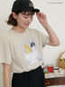 【miyuki matsuo×Samansa Mos2】Tシャツ（オフホワイト/ブラック/ベージュ）｜Samansa Mos2（サマンサ モスモス）通販