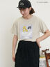 【miyuki matsuo×Samansa Mos2】Tシャツ（オフホワイト/ブラック/ベージュ）｜Samansa Mos2（サマンサ モスモス）通販