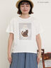 【miyuki matsuo×Samansa Mos2】Tシャツ（オフホワイト/ブラック/ベージュ）｜Samansa Mos2（サマンサ モスモス）通販