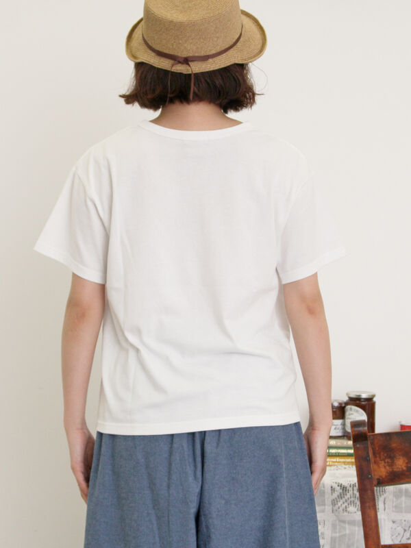 セール】 【miyuki matsuo×Samansa Mos2】Tシャツ（オフホワイト
