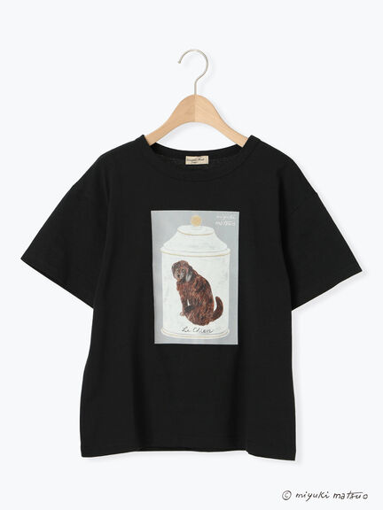 【miyuki matsuo×Samansa Mos2】Tシャツ（オフホワイト/ブラック/ベージュ）｜Samansa Mos2（サマンサ モスモス）通販