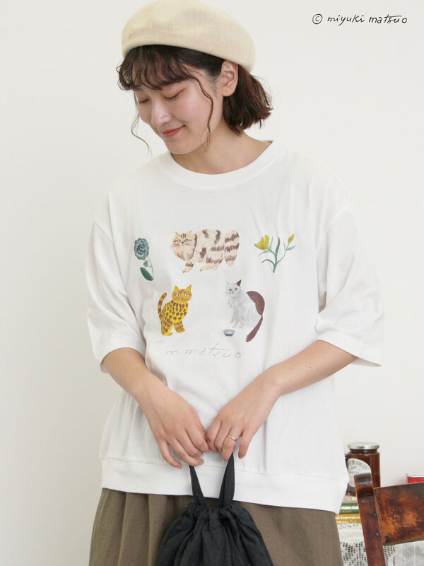 【miyuki matsuo×Samansa Mos2】タックTシャツ（オフホワイト）｜Samansa Mos2（サマンサ モスモス）通販