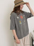 【miyuki matsuo×Samansa Mos2】タックTシャツ（オフホワイト/チャコールグレー/パープル）｜Samansa Mos2（サマンサ モスモス）通販