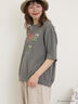 【miyuki matsuo×Samansa Mos2】タックTシャツ（オフホワイト/チャコールグレー/パープル）｜Samansa Mos2（サマンサ モスモス）通販