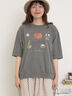 【miyuki matsuo×Samansa Mos2】タックTシャツ（オフホワイト/チャコールグレー/パープル）｜Samansa Mos2（サマンサ モスモス）通販