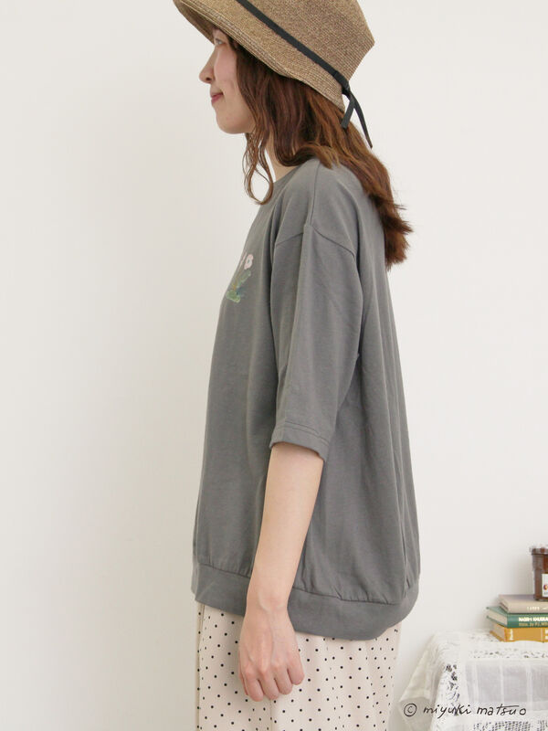 SM2【miyuki matsuo×Samansa Mos2】タックTシャツ新品 セール】 【miyuki matsuo×Samansa Mos2】タックTシャツ（オフ
