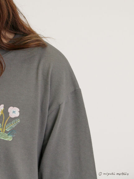 【miyuki matsuo×Samansa Mos2】タックTシャツ（オフホワイト/チャコールグレー/パープル）｜Samansa Mos2（サマンサ モスモス）通販