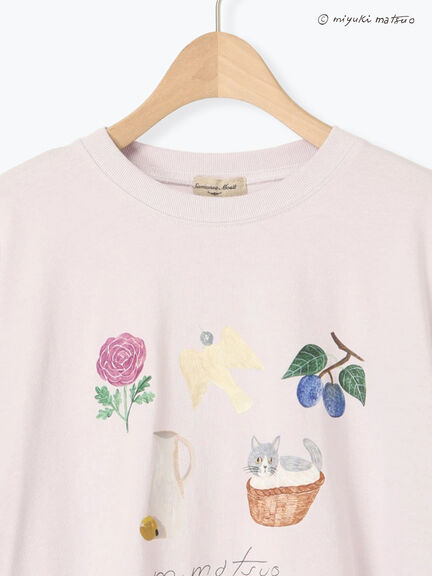【miyuki matsuo×Samansa Mos2】タックTシャツ（オフホワイト/チャコールグレー/パープル）｜Samansa Mos2（サマンサ モスモス）通販
