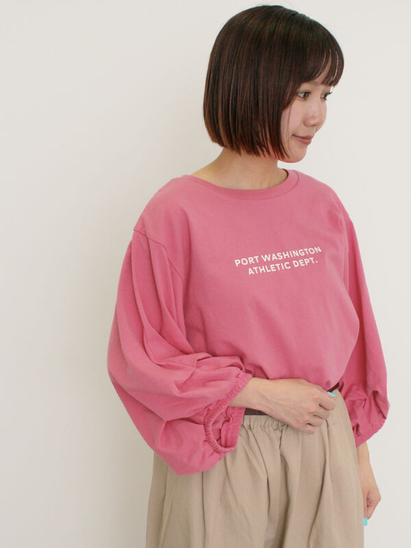 袖タックTシャツ（ピンク）｜Samansa Mos2（サマンサ モスモス）通販