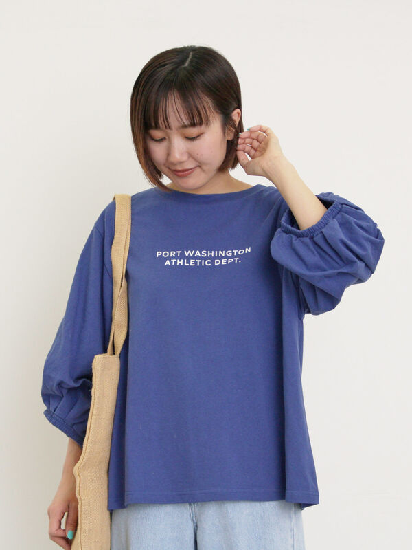 袖タックTシャツ（ブルー）｜Samansa Mos2（サマンサ モスモス）通販
